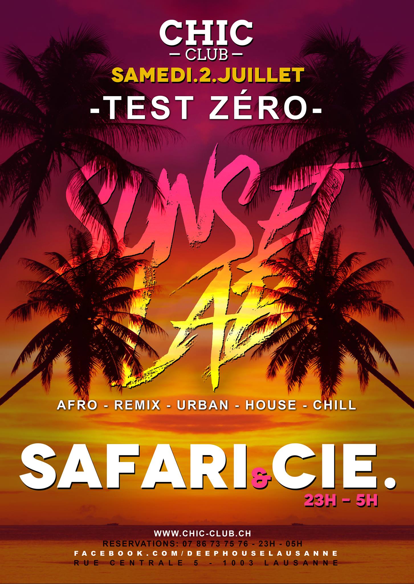 Sunset Lab - Test Zero Safari647 Lausanne Chic Club